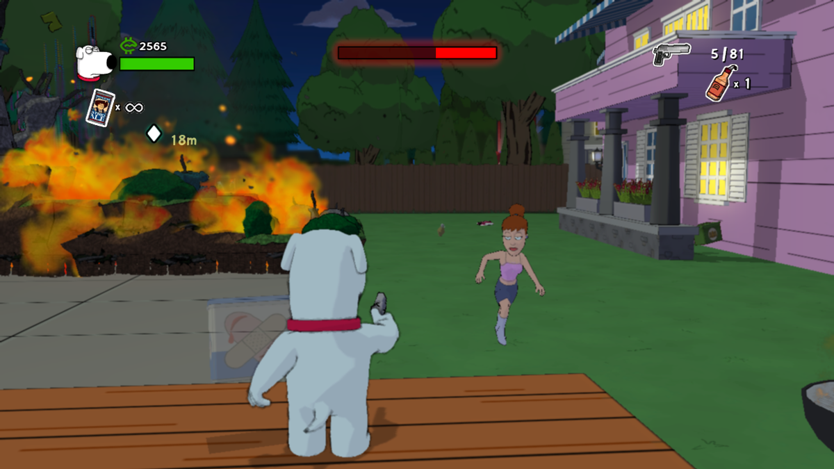 Family Guy: Back To The Multiverse back cover for Playstation 3
